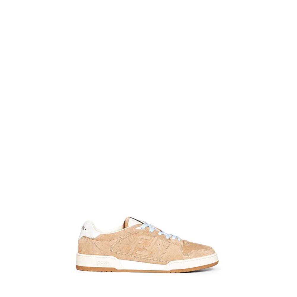 Fendi Men Beige Match Low-Top Sneakers